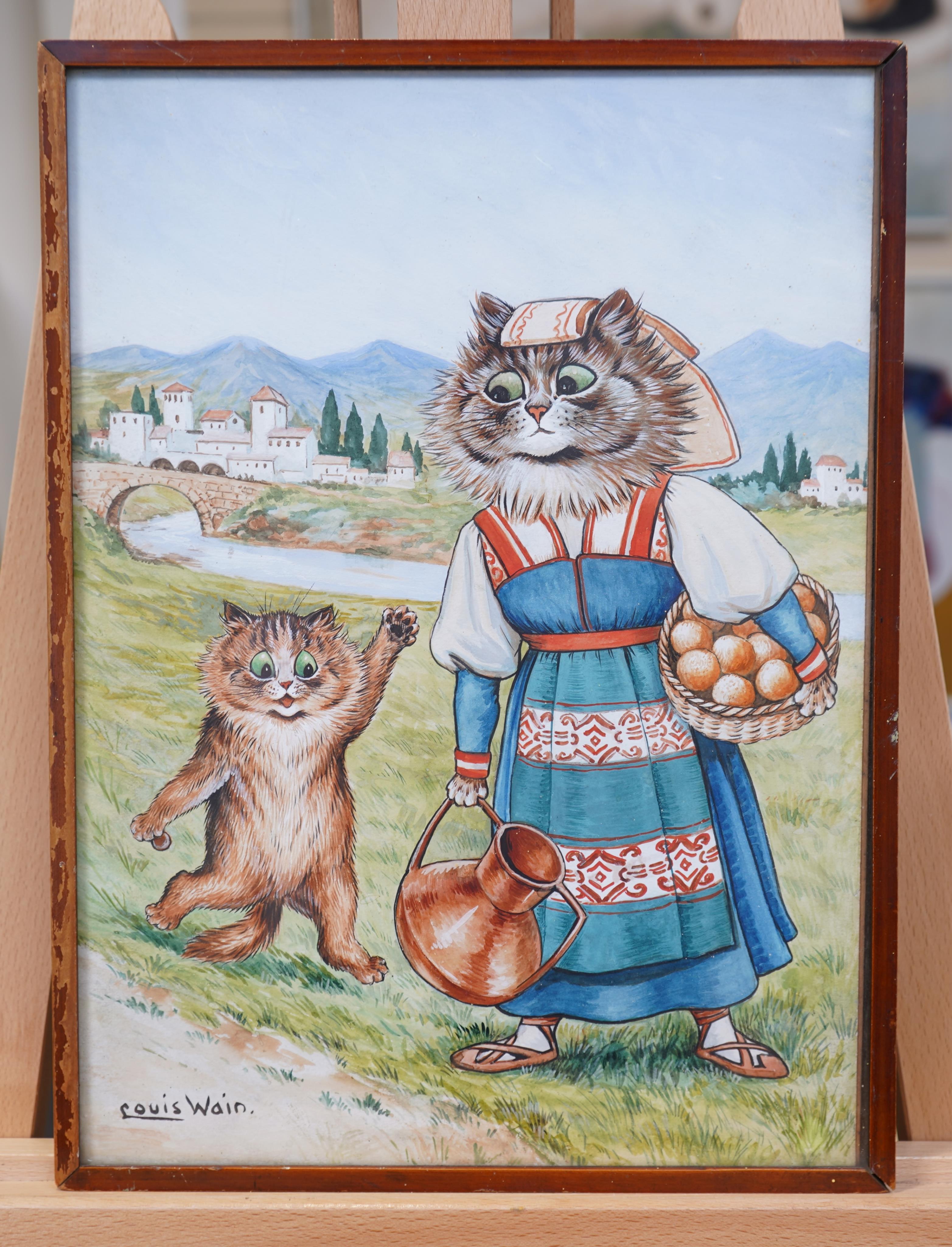Louis William Wain, (1860-1939), 'Signorita Cats'
